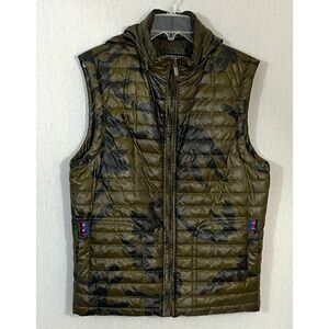 I Jeans By Buffalo Quilted Camouflage Puffer Vest with hood